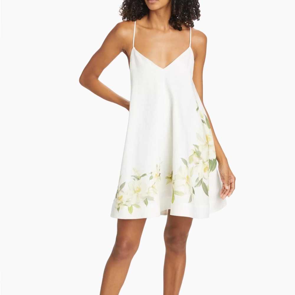 Zimmermann White Linen Dress